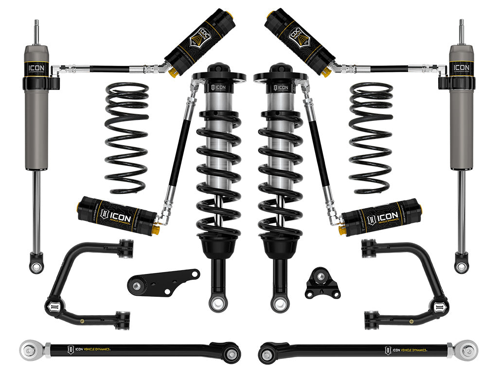 ICON Vehicle Dynamics 2024-2026 Toyota Tacoma 1.25-3" Lift, Stage 8 Suspension System, Tubular, Overland Rear Springs