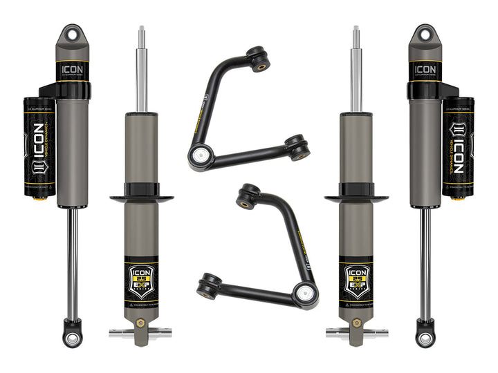 ICON Vehicle Dynamics 2019-2026 Chevrolet Silverado 1500/GMC Sierra 1500, 2.375-3.75" Lift, Stage 3 EXP Suspension System, Tubular