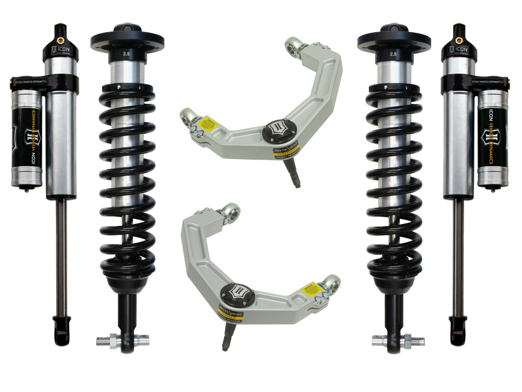 ICON Vehicle Dynamics 2014 Ford F150 4WD, 0-2.63" Lift, Stage 3 Suspension System, Billet UCA