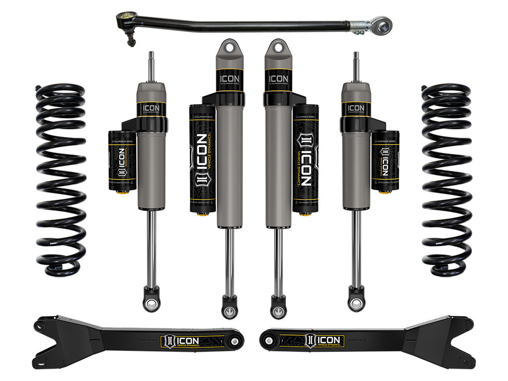 ICON Vehicle Dynamics 2023-2026 Ford F-250/F-350 Super Duty 4WD, Diesel, 2.5" Lift, Stage 3 Suspension System w/ Radius Arms