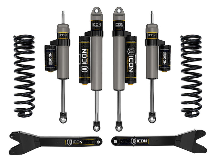 ICON Vehicle Dynamics 2023-2026 Ford F-250/F-350/F-450 Super Duty 4WD, Diesel, 2.5" Lift, Stage 2 Suspension System w/ Radius Arms