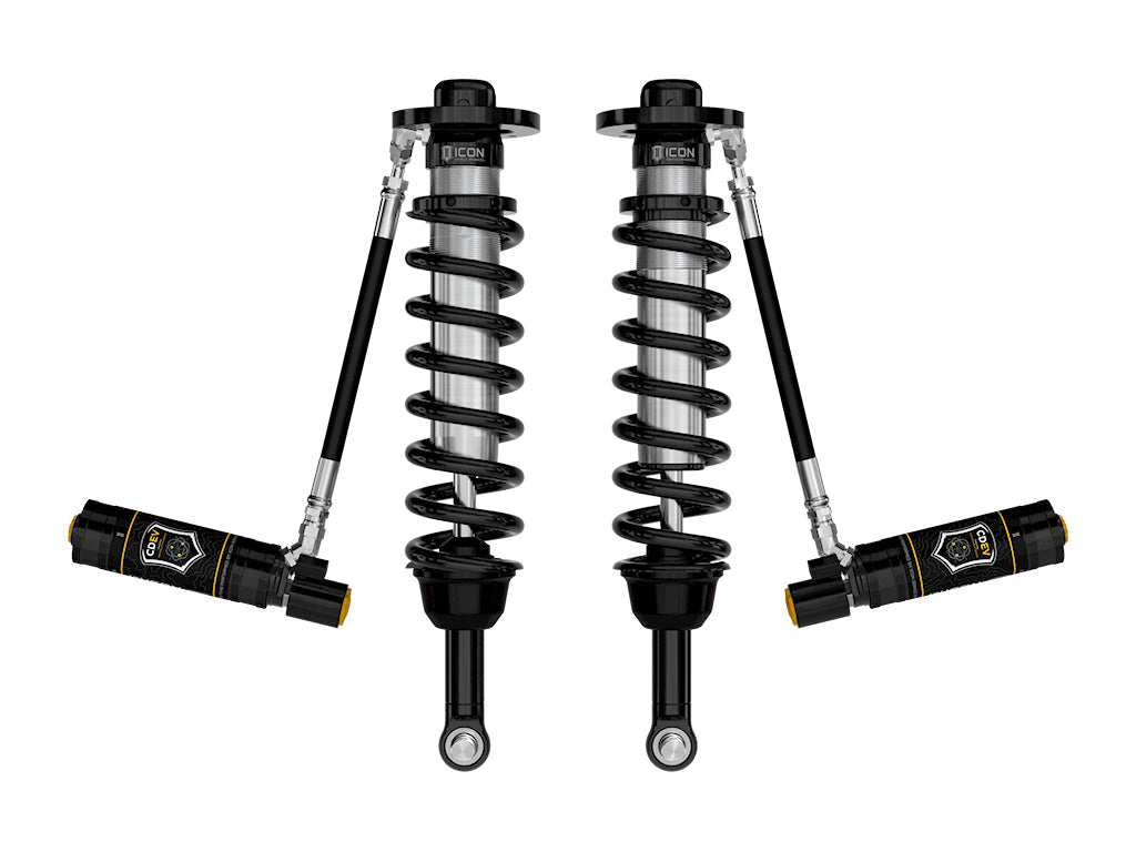 ICON Vehicle Dynamics 2021-2026 Ford F-150 4WD, 2.75-3.5" Lift, Front, V.S. 2.5 Series Coilovers, Remote Reservoir w/ CDEV, Pair