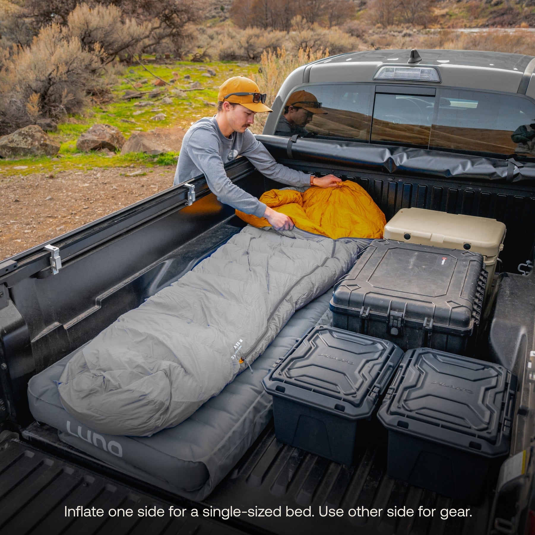 Luno AIR Truck Bed Mattress – Ultra-Comfy for Mid-Size Trucks