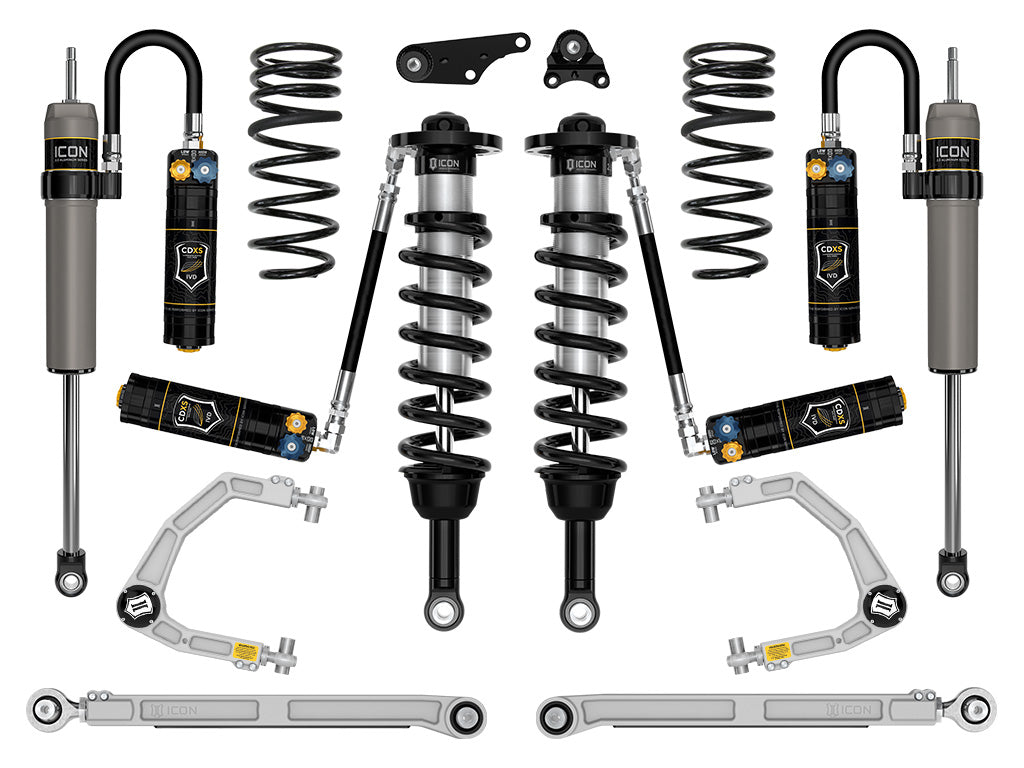 ICON Vehicle Dynamics 2024-2026 Toyota Tacoma 1.25-3" Lift, Stage 9 Suspension System, Billet, Overland Rear Springs