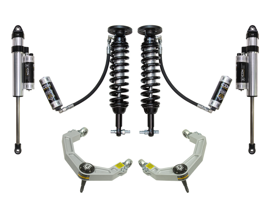ICON Vehicle Dynamics 2014 Ford F-150 2WD, 1.75-2.63" Lift, Stage 5 Suspension System, Billet