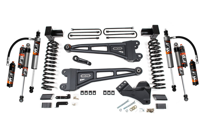 BDS Suspension 4 Inch Lift Kit w/ Radius Arms Ford F450 Super Duty 2023-2026 4WD - FOX 2.5 Performance Elite