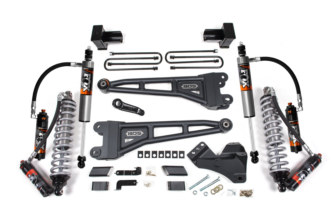 BDS Suspension 4 Inch Lift Kit w/ Radius Arms FOX 2.5 Coilover Conversion - Performance Elite Ford F450 Super Duty 2020-2022 4WD - FOX 2.5 Performance Elite