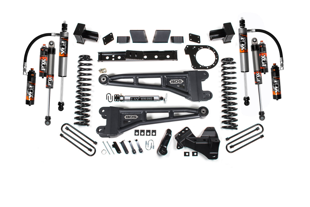 BDS Suspension 7 Inch Lift Kit w/ Radius Arm Ford F250/F350 Super Duty 2023-2026 4WD Diesel - Block Kit / FOX 2.5 Performance Elite
