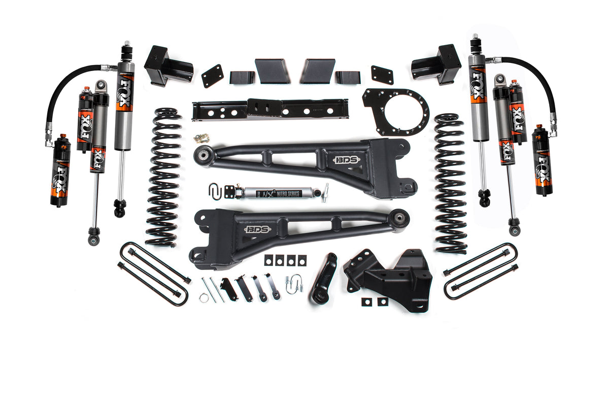 BDS Suspension 7 Inch Lift Kit w/ Radius Arm Ford F250/F350 Super Duty 2023-2026 4WD Diesel - Block Kit / FOX 2.5 Performance Elite