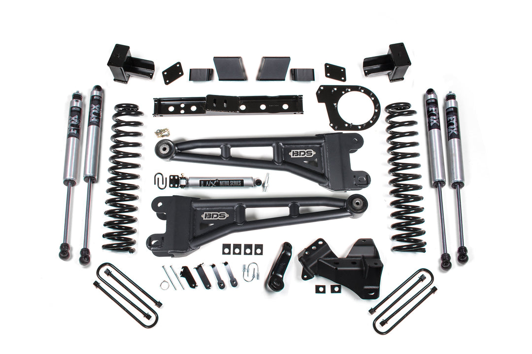 BDS Suspension 7 Inch Lift Kit w/ Radius Arm Ford F250/F350 Super Duty 2023-2026 4WD Diesel - Block Kit / FOX 2.0 Performance Series