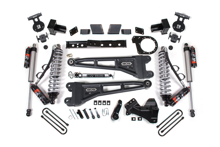BDS Suspension 7 Inch Lift Kit w/ Radius Arms Ford F350 Super Duty DRW 2023-2026 4WD Diesel - FOX 2.5 Performance Elite