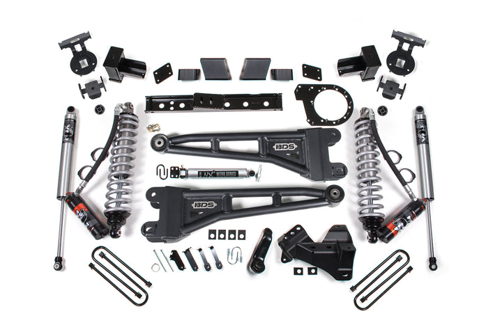 BDS Suspension 7 Inch Lift Kit w/ Radius Arm FOX 2.5 Performance Elite Ford F250/F350 Super Duty 2023-2026 Diesel - Block Kit – FOX 2.5 Performance Series HTO