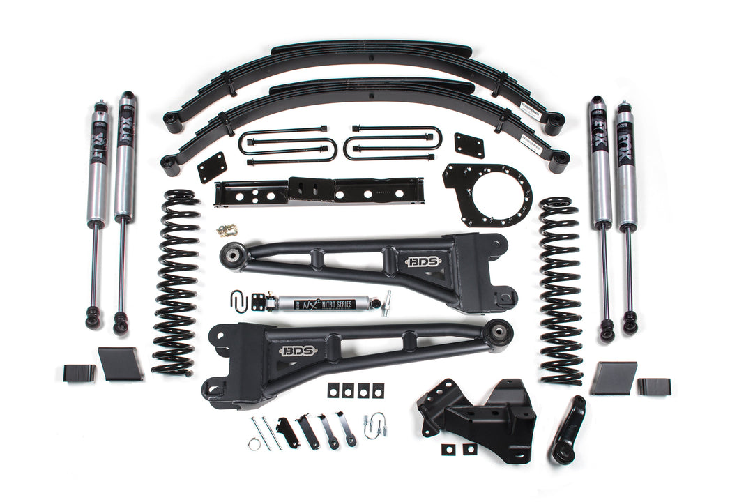 BDS Suspension 7 Inch Lift Kit w/ Radius Arm Ford F250/F350 Super Duty 2023-2026 4WD Diesel - Leaf Springs / FOX 2.0 Performance Series