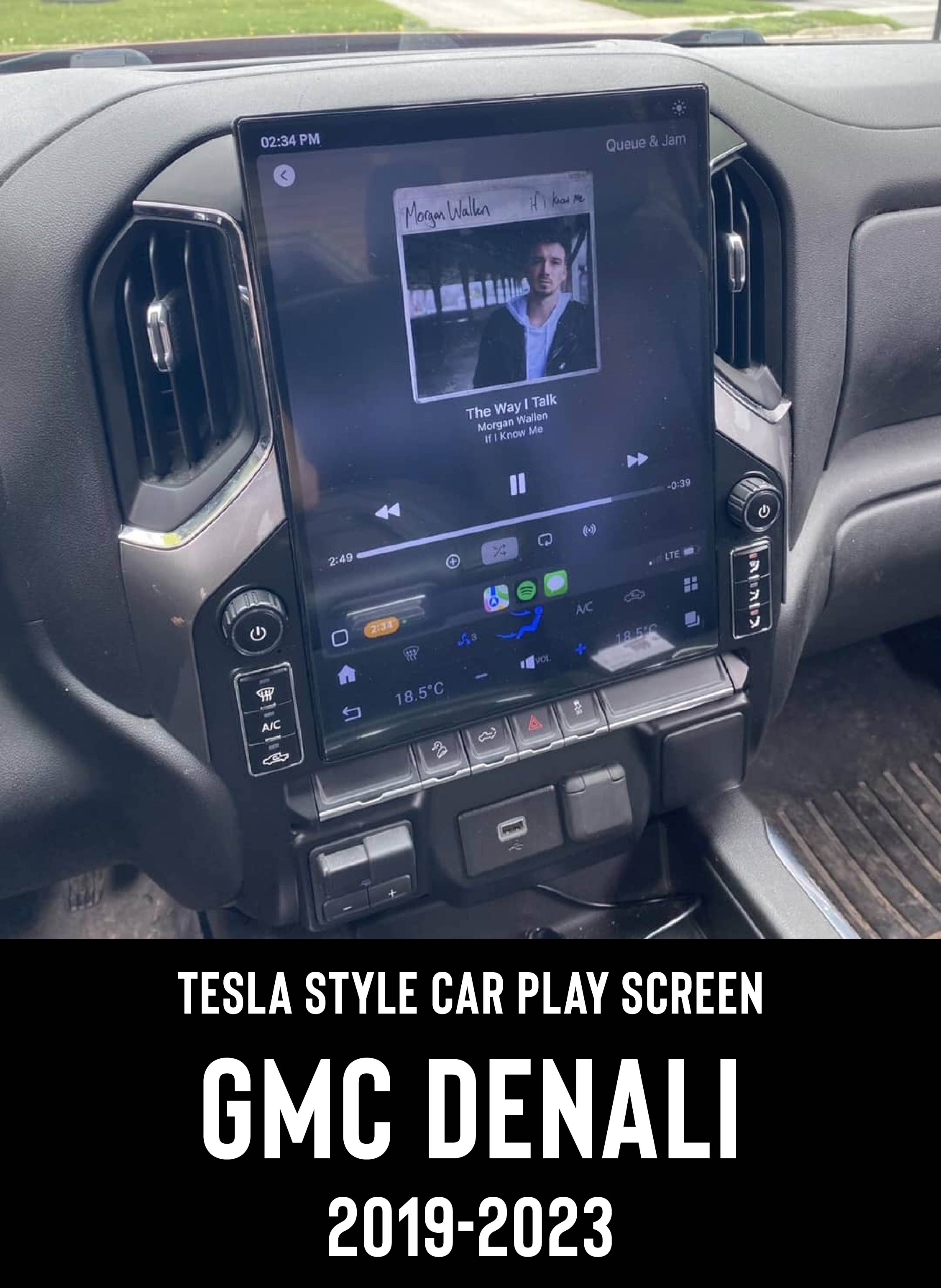 GMC Denali Tesla Screen 2019-2023