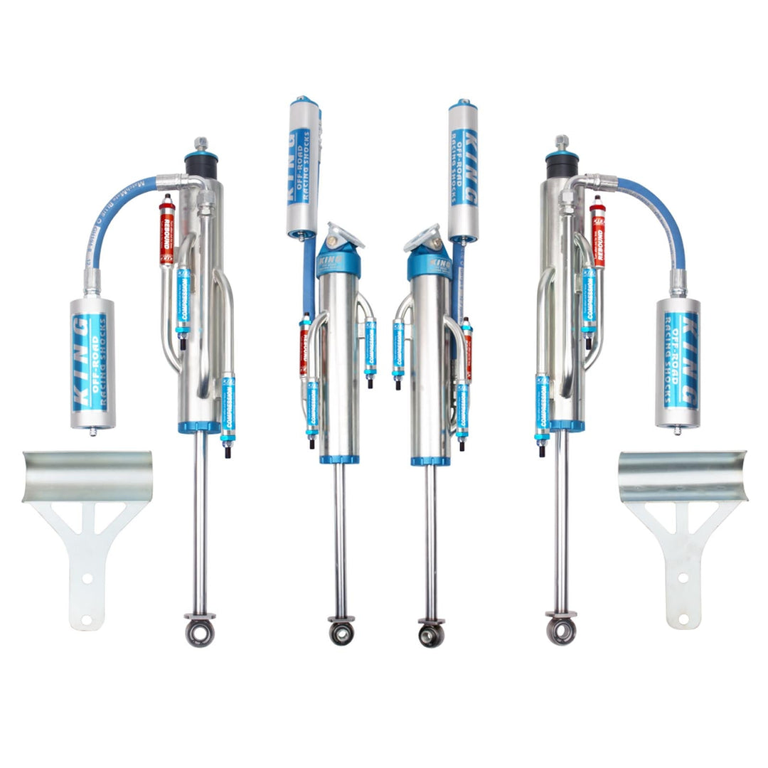 King Shocks 2.5 Performance w/ 3 Tube Bypass Reservoir Shocks Set for 2007-2018 Jeep Wrangler JK 4WD - King Shocks