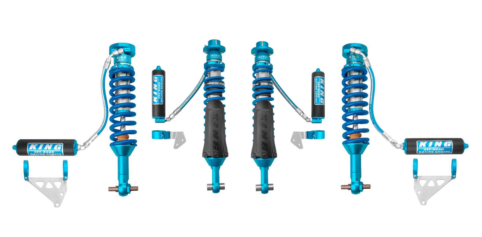King Shocks 2.5 Performance w/ Remote Reservoir Shocks Set for 2021-2024 Ford Bronco - King Shocks