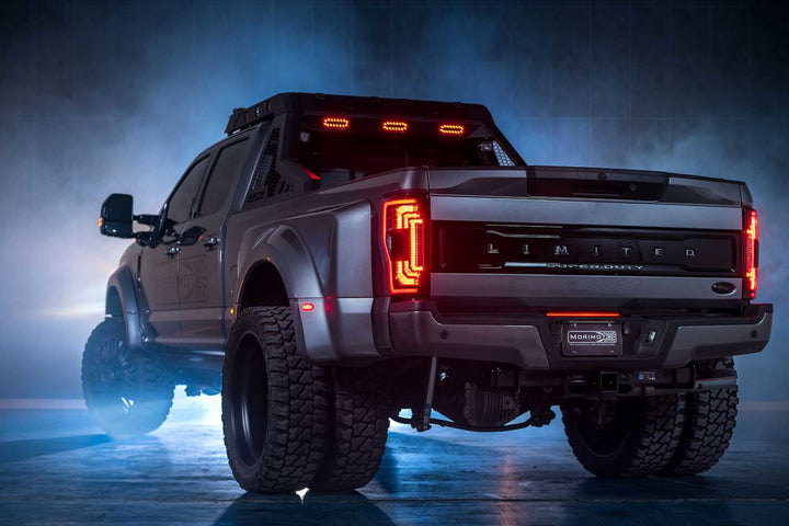 Morimoto XB LED Tail Lights: Ford Super Duty (17-22 / Smoked Lens / Set)