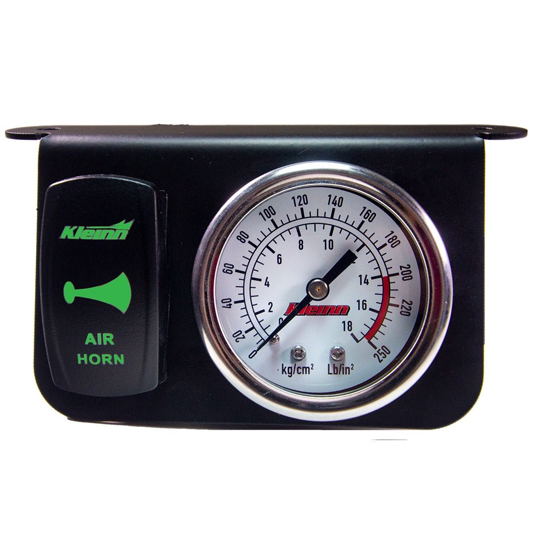 Kleinn Model 1303G Illuminated Panel Gauge - 160 PSI, Green Rocker Switch - image 1