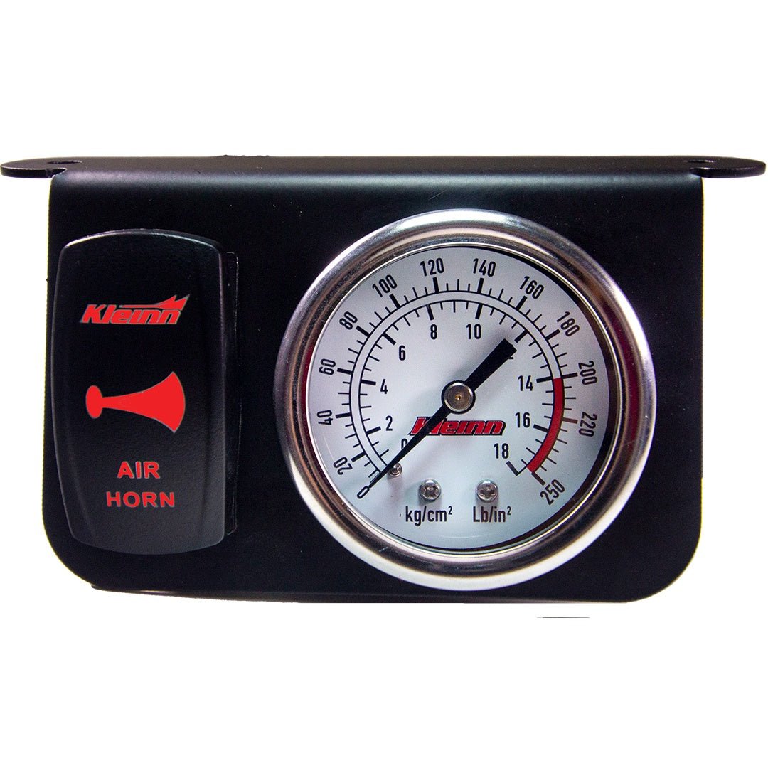 Kleinn Model 1303R Illuminated Panel Gauge - 160 PSI, Red Rocker Switch - image 1