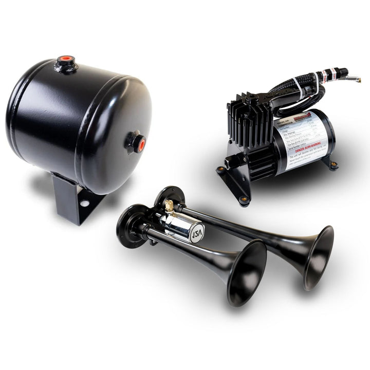 Kleinn ProBlaster HK1 Dual Air Horn Kit with 120 PSI Onboard Air - Universal - image 1