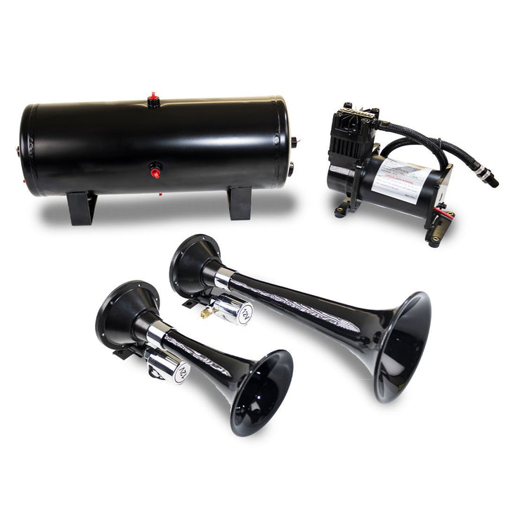 Kleinn ProBlaster HK5 Dual Black Horn Kit with 150 PSI Onboard Air - Universal - image 1