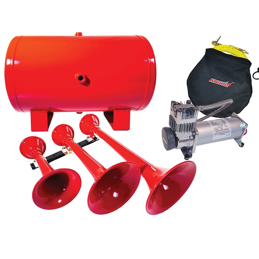 Kleinn ProBlaster HK9 Triple Black Horn Kit with 150 (200) PSI Onboard Air - Universal - image 2