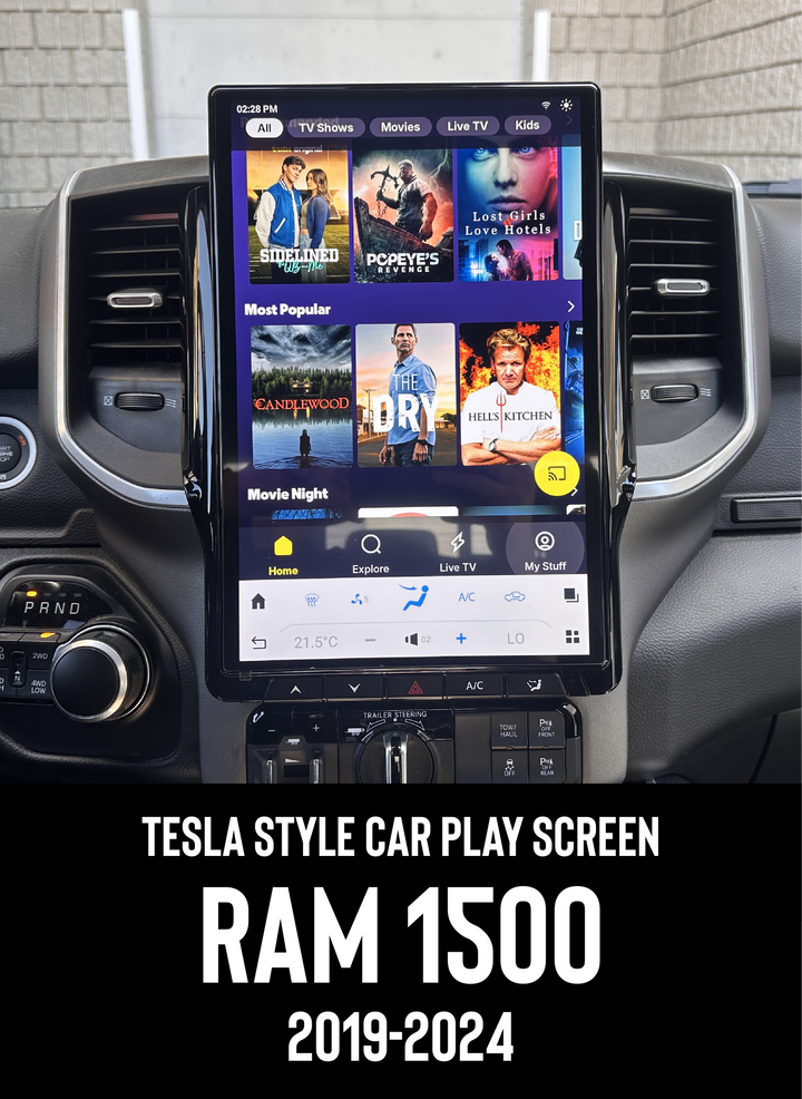 Ram 1500 Tesla Style Screen 2019-2024