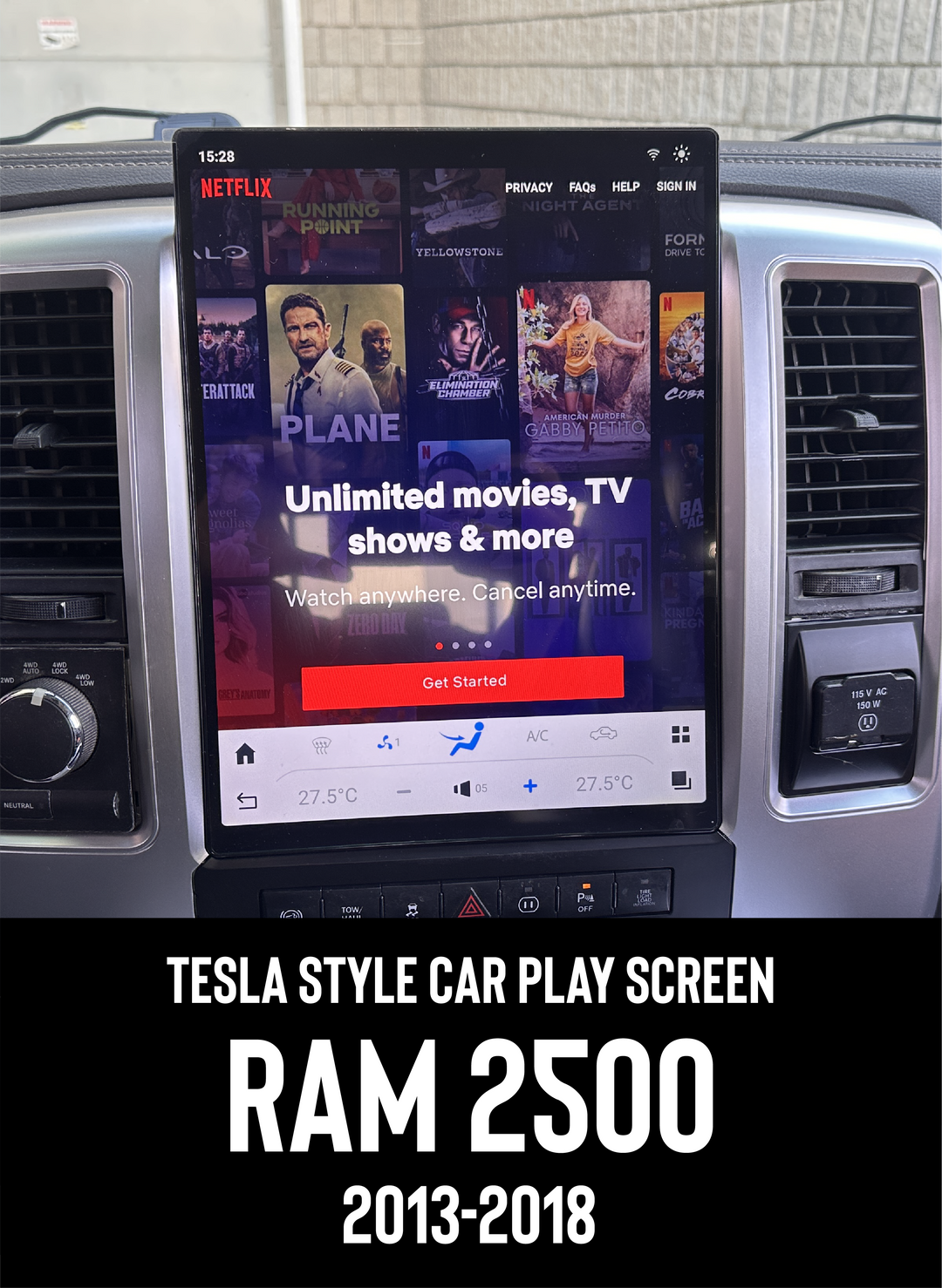 Ram 2500 Tesla Style Screen 2013-2018