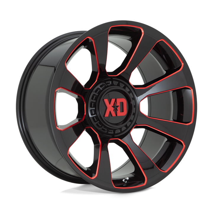 FINISH::GLOSS BLACK MILLED W/ RED TINT