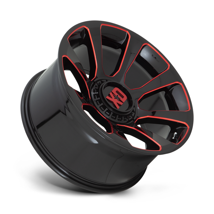 Gloss Black Milled W/ Red Tint