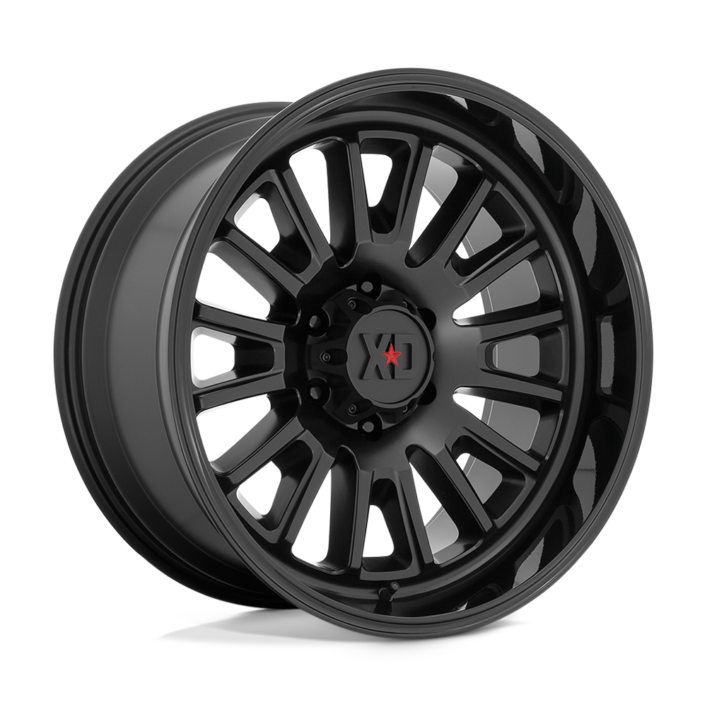 Satin Black W/ Gloss Black Lip