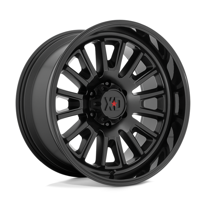 Satin Black W/ Gloss Black Lip