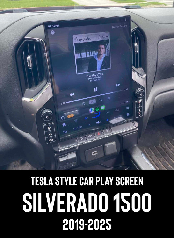Chevy Silverado 1500 Tesla Style Screen 2019-2026