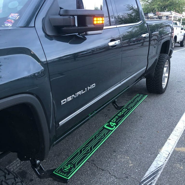 Comfort Angled Teak Truck Running Board Step Pads