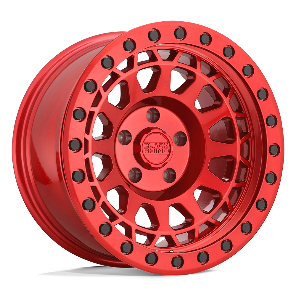 FINISH::CANDY RED W/ BLACK BOLTS