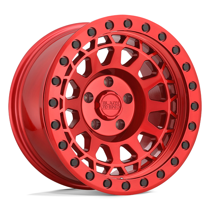 FINISH::CANDY RED W/ BLACK BOLTS